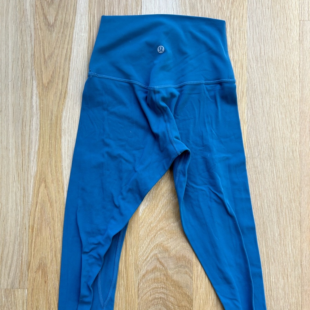 Size 2 Blue Borealis Lulu Lemon align leggings